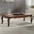 Obdélníkový konferenční stolek do obývacího pokoje z patinovaného ořechového dřeva Made in Italy - Afrodite