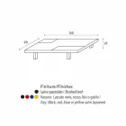 Moderní obdélníkový stůl s vestavěným vyměnitelných zásobníků Iris Viadurini