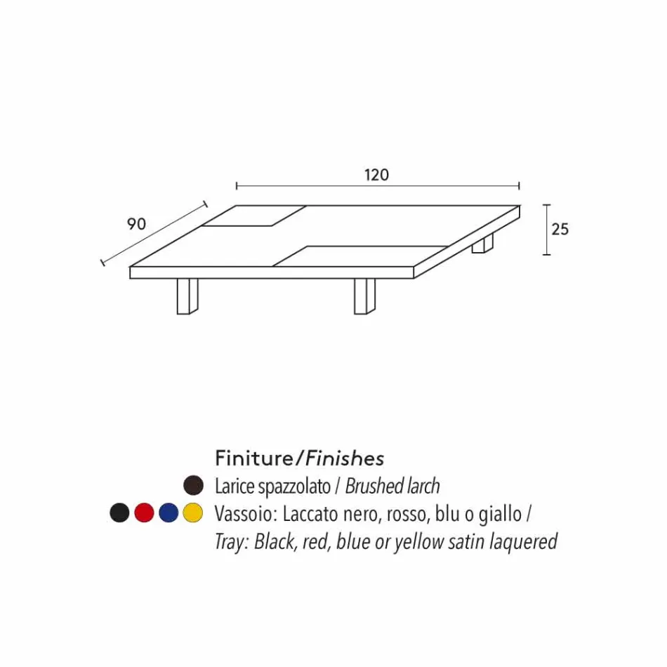 Moderní obdélníkový stůl s vestavěným vyměnitelných zásobníků Iris Viadurini
