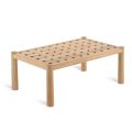 Obdélníkový venkovní konferenční stolek z teakového dřeva Made in Italy - Liberato