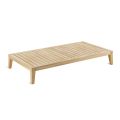 Obdélníkový venkovní konferenční stolek z teakového dřeva Made in Italy - Oracle