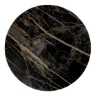 Kulatý konferenční stolek s ocelovou základnou a kameninovou deskou Made in Italy - Alisea Viadurini