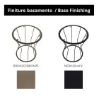 Kulatý konferenční stolek s ocelovou základnou a kameninovou deskou Made in Italy - Alisea Viadurini