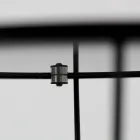 Kulatý konferenční stolek s ocelovou základnou a skleněnou deskou Made in Italy - Alisea Viadurini