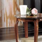 Kulatý konferenční stolek s bukovými nohami Made in Italy - Ecade Viadurini