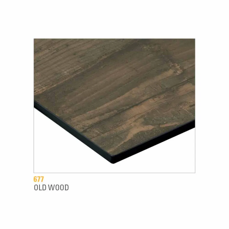 Kulatý konferenční stolek s deskou HPL Made in Italy - Mina Viadurini