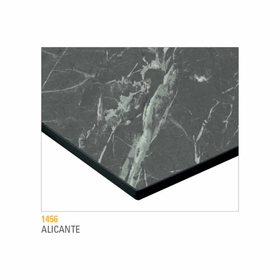 Kulatý konferenční stolek s deskou HPL Made in Italy - Mina Viadurini