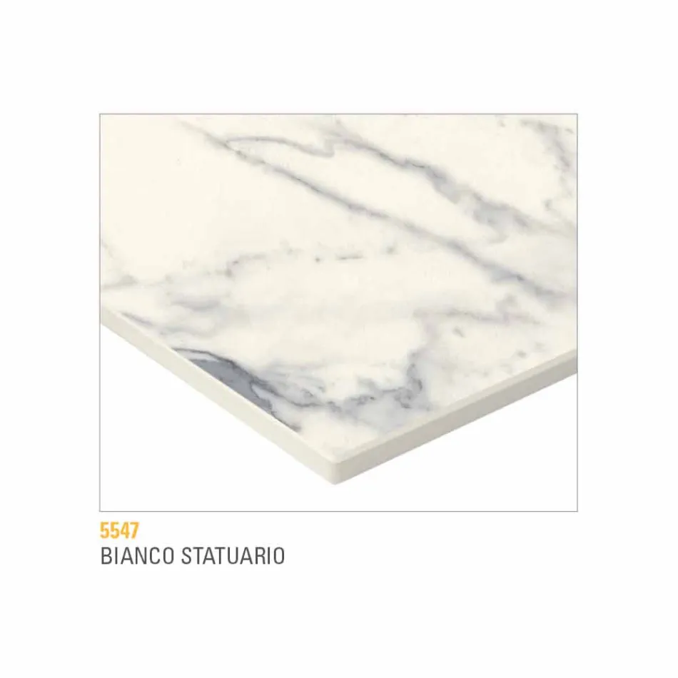 Kulatý konferenční stolek s deskou HPL Made in Italy - Mina Viadurini