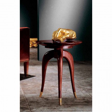 Kulatý konferenční stolek klasického designu místnost, průměr 40 cm, Clay Viadurini