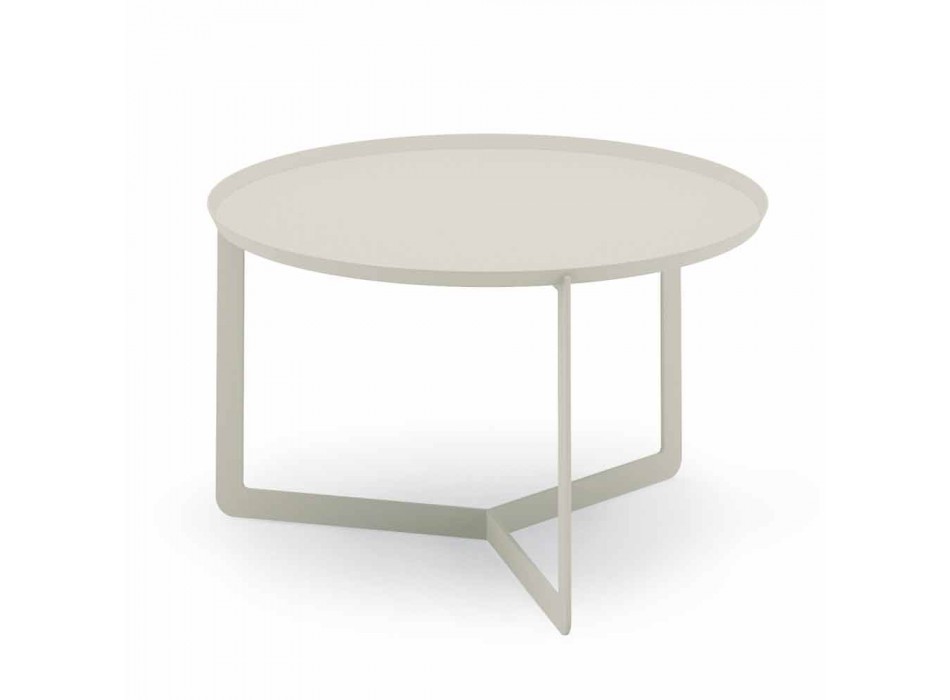 Kulatý venkovní konferenční stolek z konopí nebo bahna - Stephane Viadurini