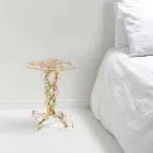 Kulatý stůl o průměru 36 cm Janis vícebarevný design, vyrobeno v Itálii Viadurini