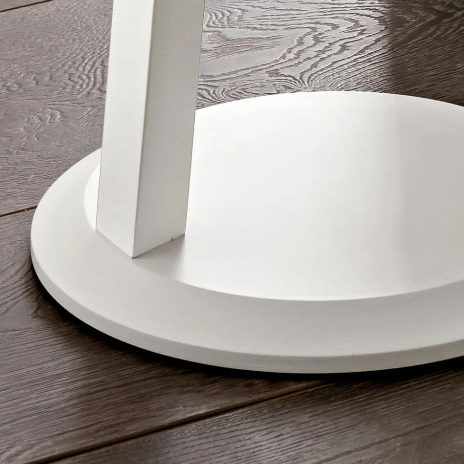 Lakovaný konferenční stolek z MDF s rámem z masivního dřeva vyrobený v Itálii - Tobiko Viadurini