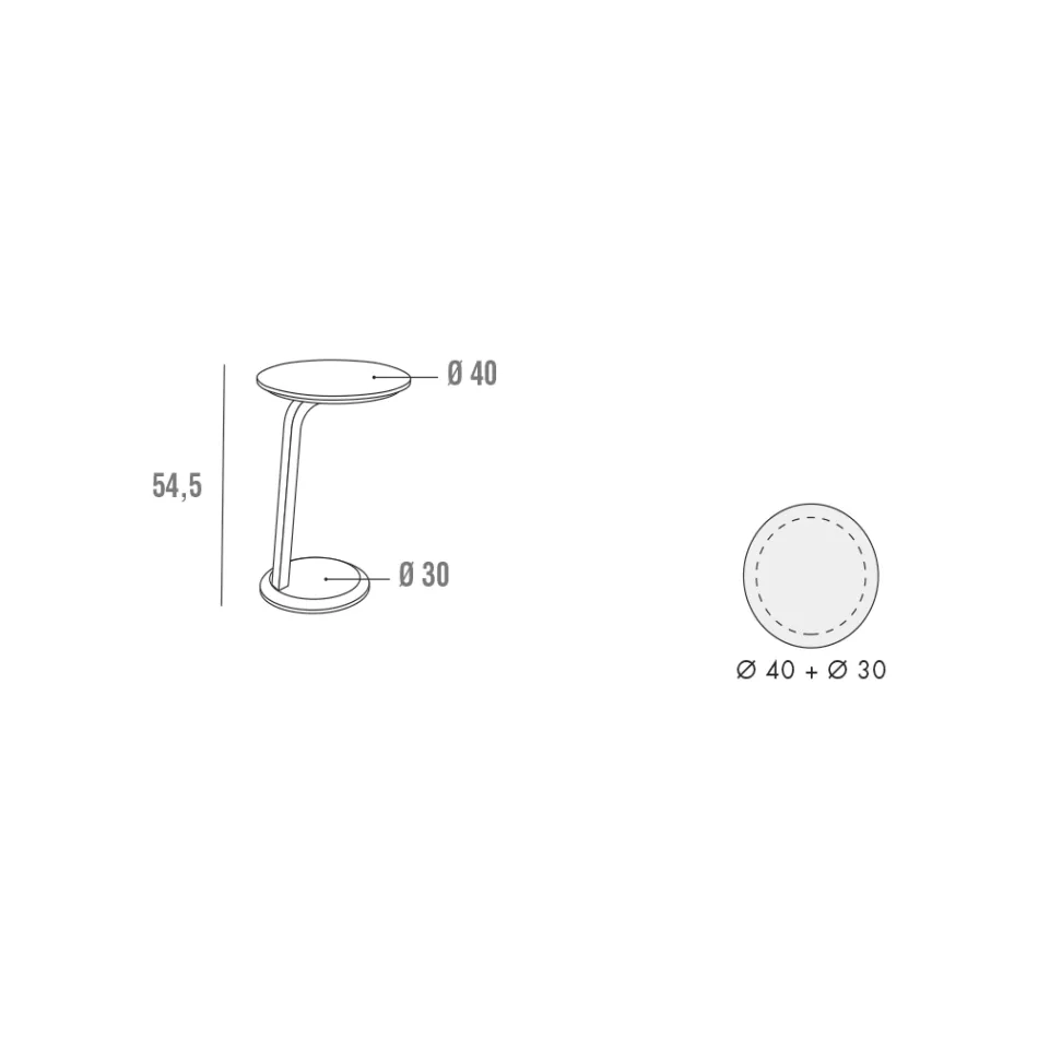 Lakovaný konferenční stolek z MDF s rámem z masivního dřeva vyrobený v Itálii - Tobiko Viadurini