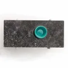 Kovový konferenční stolek s mramorovou deskou, drahocenný vyrobený v Itálii - ženšen Viadurini