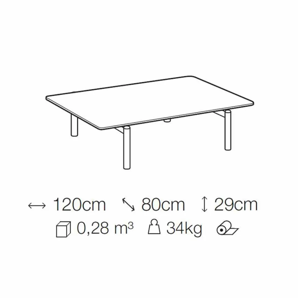 Kovový konferenční stolek s mramorovou deskou, drahocenný vyrobený v Itálii - ženšen Viadurini