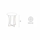 Konferenční stolek z lakovaného kovu s deskou Hpl Made in Italy - Numbo Viadurini