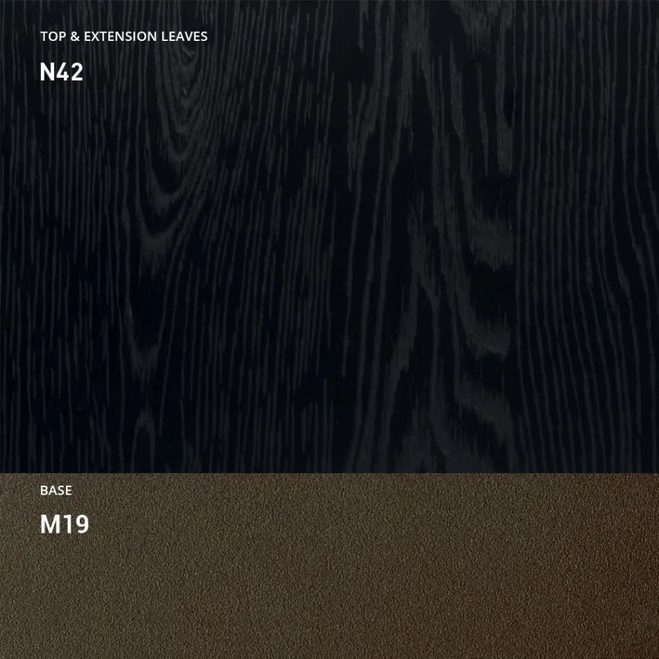 Transformovatelný konferenční stolek z kovu a dřeva vyrobený v Itálii - Veneris Viadurini