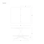 Transformovatelný konferenční stolek z kovu a dřeva vyrobený v Itálii - Veneris Viadurini