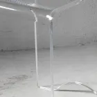 Stolek ke konferenčnímu stolku Crystal Transparent Akryl Minimal Italian - Plarco Viadurini