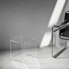 Stolek ke konferenčnímu stolku Crystal Transparent Akryl Minimal Italian - Plarco Viadurini