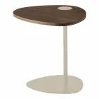 Konferenční stolek do obývacího pokoje z kovu a dřeva, luxusní design - Yassine Viadurini