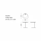 Konferenční stolek do obývacího pokoje z kovu a dřeva, luxusní design - Yassine Viadurini