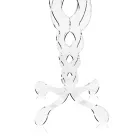 Kulatý konferenční stolek z průhledného plexiskla 2 Rozměry - fosfor Viadurini