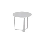 Kulatý venkovní konferenční stolek z epoxidového práškově lakovaného hliníku - Mitch Viadurini