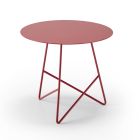 Kulatý kovový zahradní konferenční stolek v různých barvách a 3 velikostech - Magali Viadurini