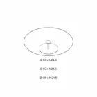 Kulatý konferenční stolek z extra čirého skla - Giovannino Viadurini