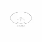 Kulatý konferenční stolek z extra čirého skla - Giovannino Viadurini