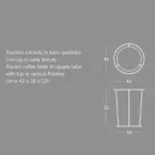 Kulatý konferenční stolek do moderního obývacího pokoje z barevného kovu Made in Italy - Raphael Viadurini