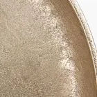 Kulatý stůl z pokoveného a starožitného hliníku Homemotion - Smemo Viadurini