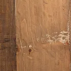 Kulatý konferenční stolek z recyklovaného dřeva a oceli v bílé nebo šedé barvě – Genoveffa Viadurini