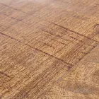 Kulatý konferenční stolek z recyklovaného dřeva a oceli v bílé nebo šedé barvě – Genoveffa Viadurini