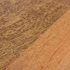 Kulatý konferenční stolek z recyklovaného dřeva a oceli v bílé nebo šedé barvě – Genoveffa Viadurini