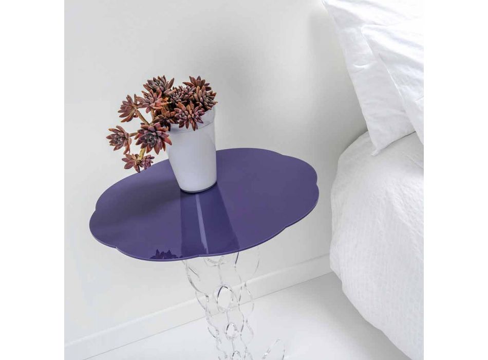 Lavender Kulatý stůl 50 cm Janis moderní design, vyrobeno v Itálii Viadurini