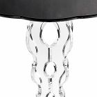 Konferenční stolek kulatý černá průměr 36 cm Janis moderní design, vyrobeno v Itálii Viadurini