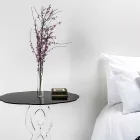 Konferenční stolek kulatý černá průměr 50 cm Janis moderní design, vyrobeno v Itálii Viadurini