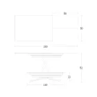 Transformovatelný konferenční stolek s nastavitelnou výškou až 82 cm Made in Italy - Kolečko Viadurini