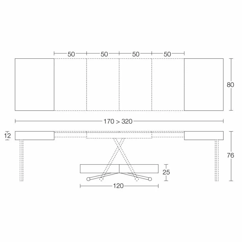Transformovatelný designový konferenční stolek ze dřeva a černého kovu vyrobený v Itálii - Niverio Viadurini