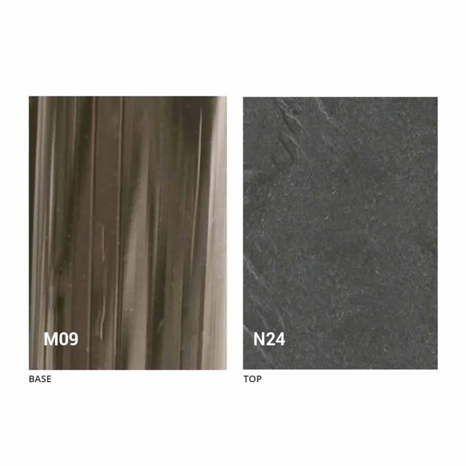 Transformovatelný designový konferenční stolek ze dřeva a černého kovu vyrobený v Itálii - Niverio Viadurini