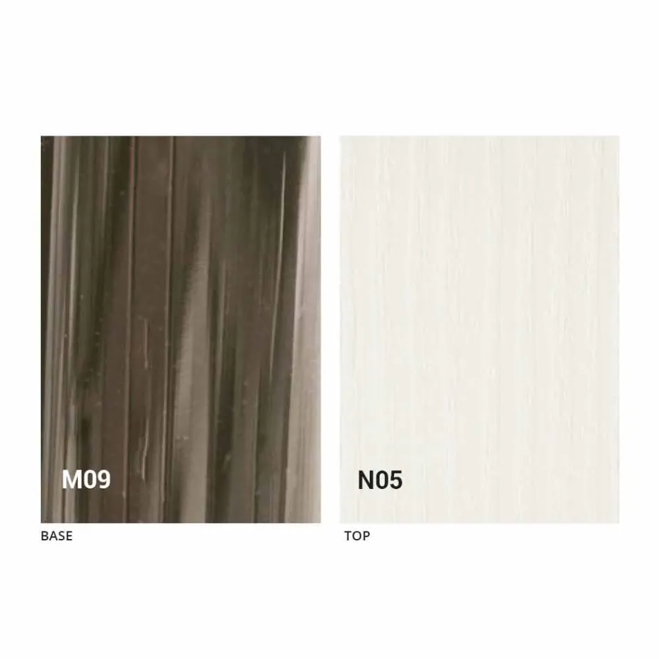 Transformovatelný designový konferenční stolek ze dřeva a černého kovu vyrobený v Itálii - Niverio Viadurini