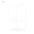 Transformovatelný konferenční stolek v kovovém a keramickém designu Made in Italy - Saturn Viadurini