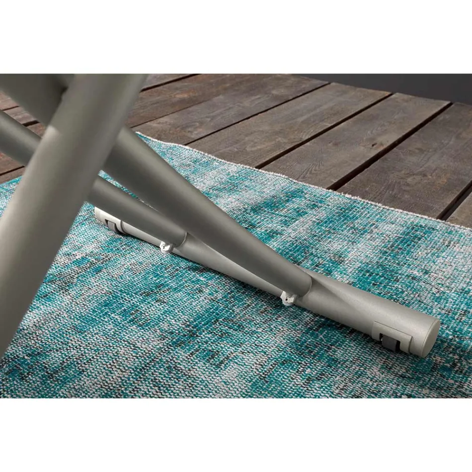 Transformovatelný konferenční stolek v kovovém a keramickém designu Made in Italy - Saturn Viadurini