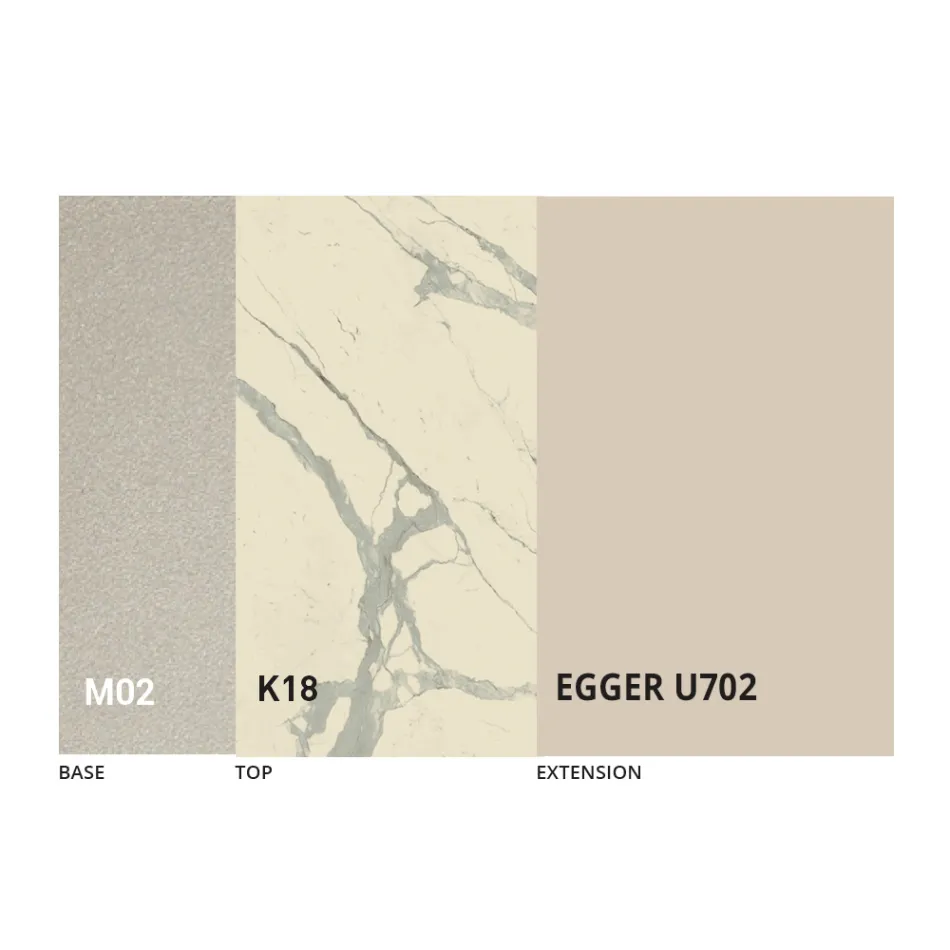 Transformovatelný konferenční stolek v kovovém a keramickém designu Made in Italy - Saturn Viadurini