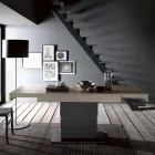 Transformovatelný konferenční stolek v dřevěném jídelním stole Made in Italy - Polar Viadurini