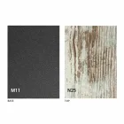 Konferenční stolek přeměnitelný na jídelní stůl Dřevěná deska a kovová základna - broskev Viadurini