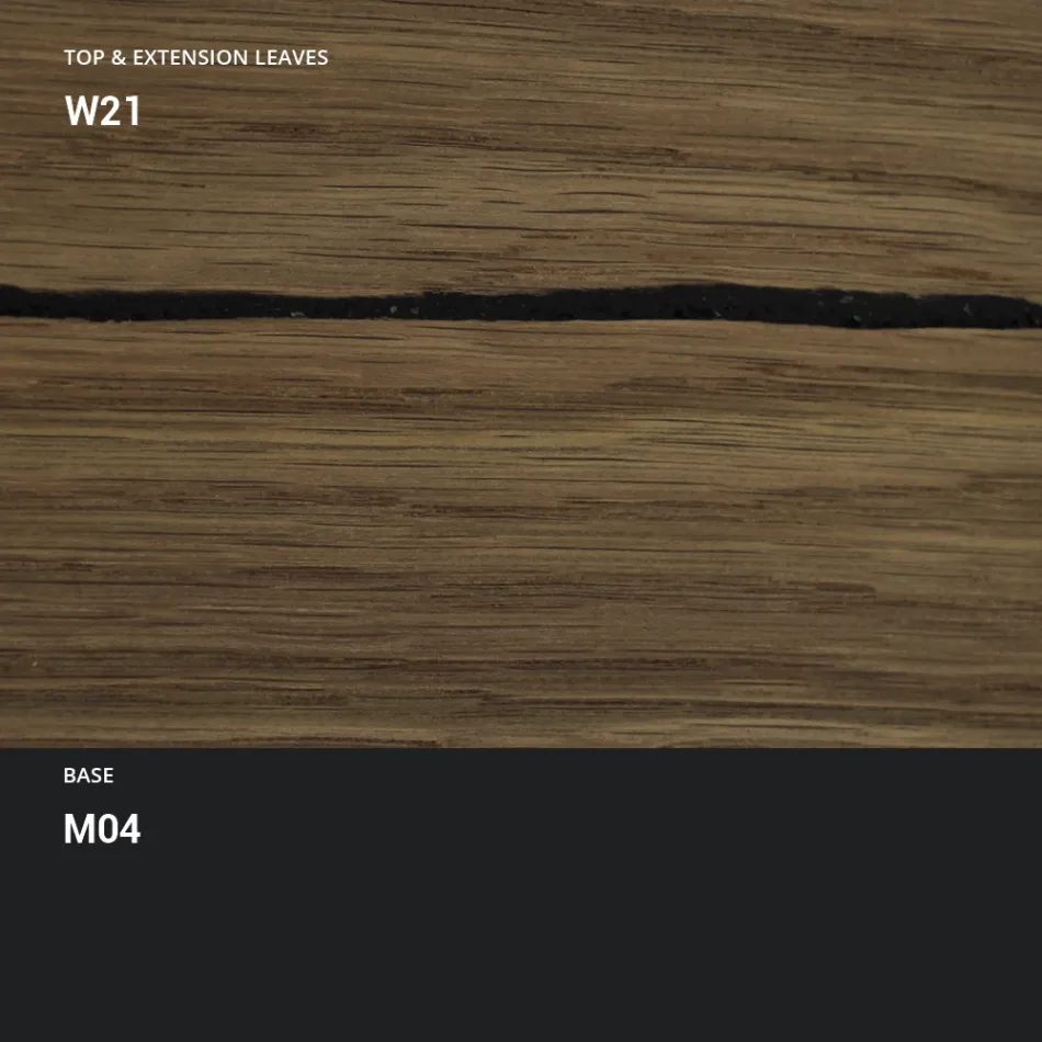 Transformovatelný konferenční stolek z kovu a dřeva vyrobený v Itálii - Polaris Viadurini