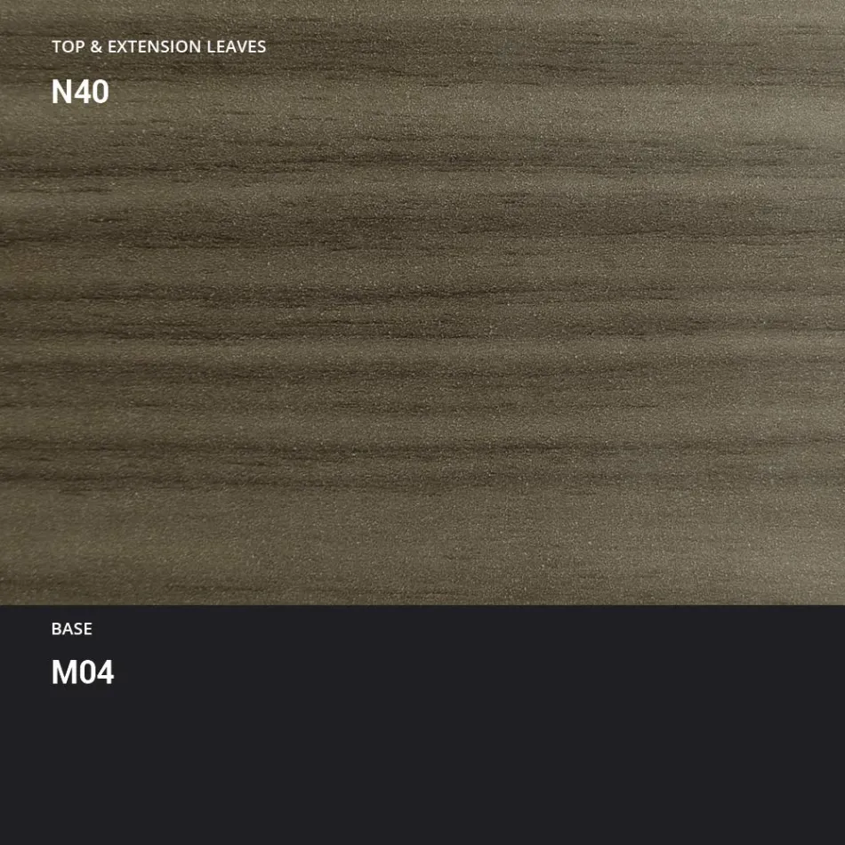 Transformovatelný konferenční stolek z kovu a dřeva vyrobený v Itálii - Polaris Viadurini